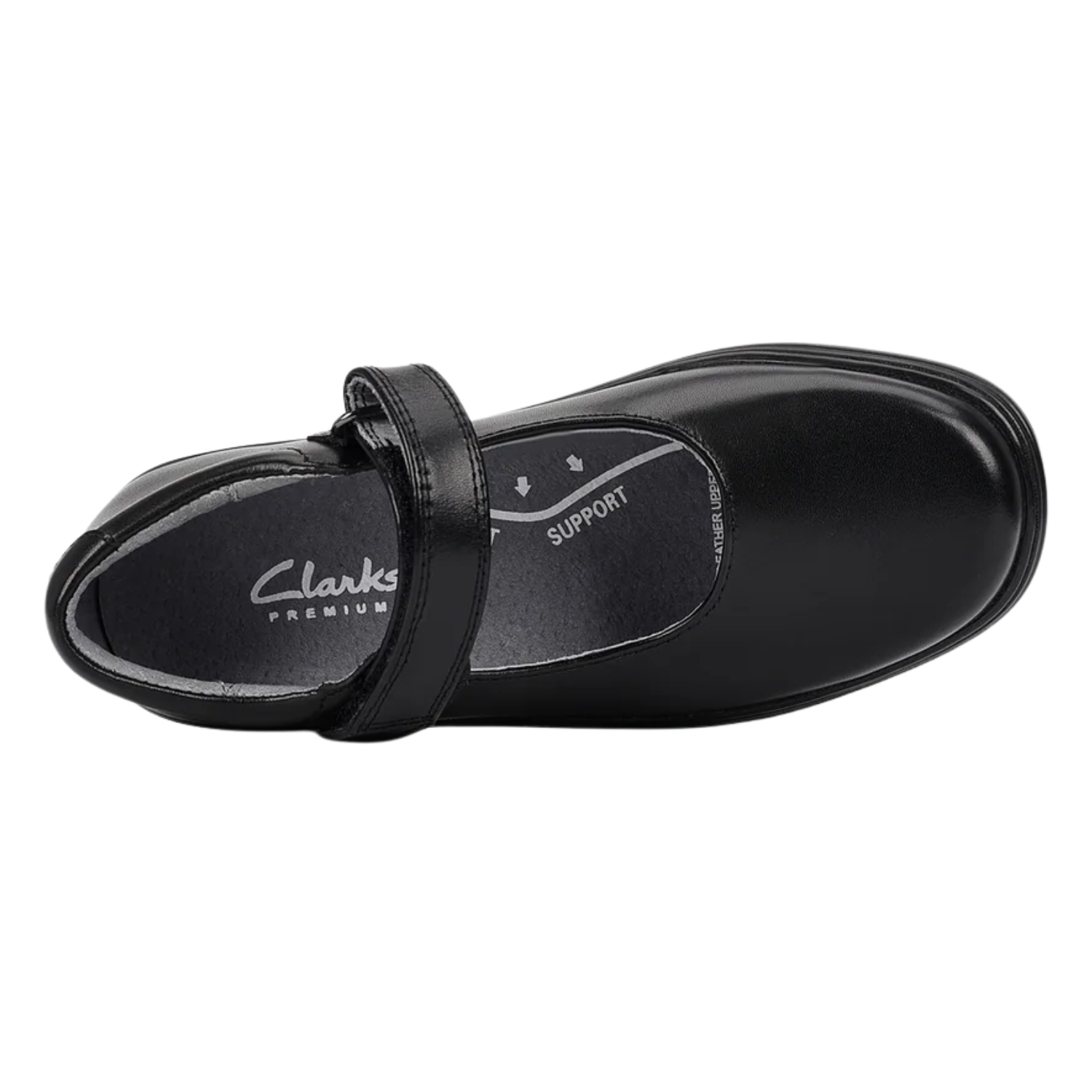 Clarks Indulge Junior (D) Black - shoeguru-au