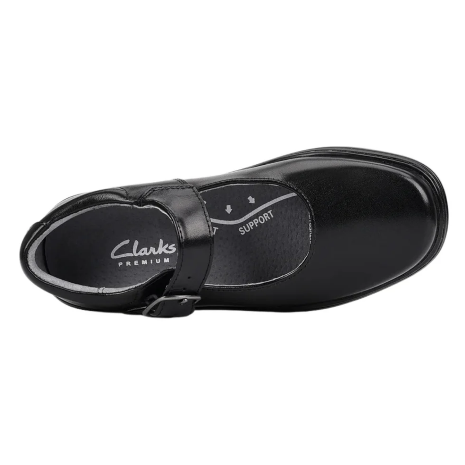 Clarks Indulge Junior (E) Black - shoeguru-au