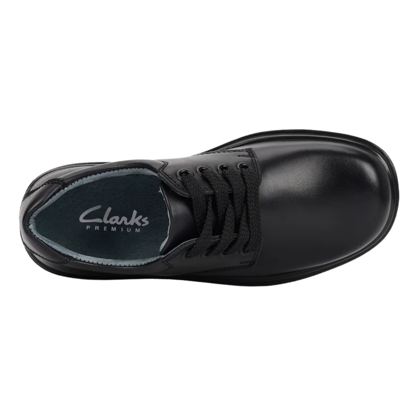 Clarks Daytona Youth (E) Black - shoeguru-au