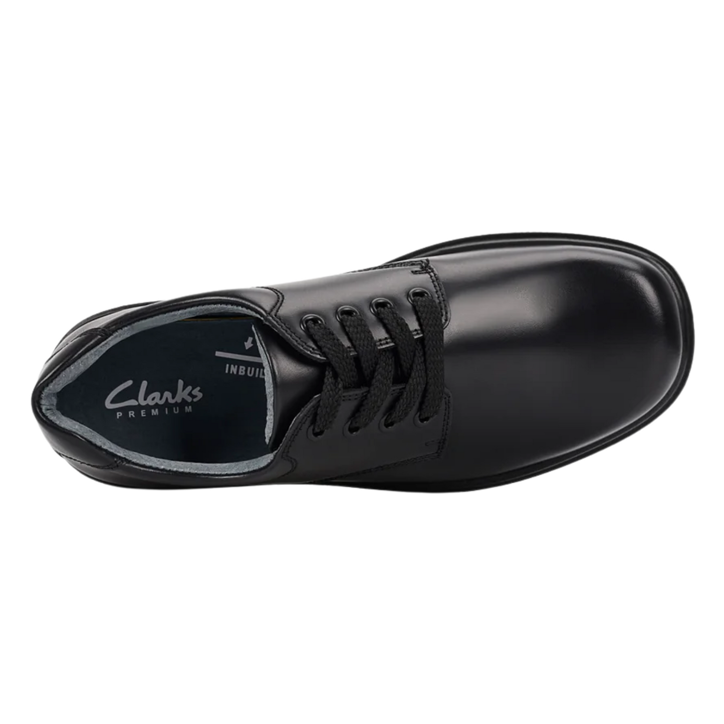 Clarks Daytona Senior (E) Black - shoeguru-au