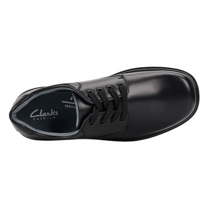 Clarks Daytona Senior (E) Black - shoeguru-au