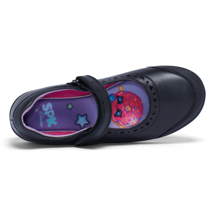Clarks Bonnie (D) Black / Shopkins - shoeguru-au