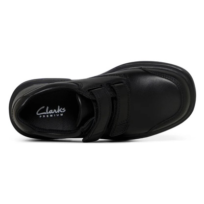 Clarks Discovery Scuff Resistant Toe (E) Black - shoeguru-au