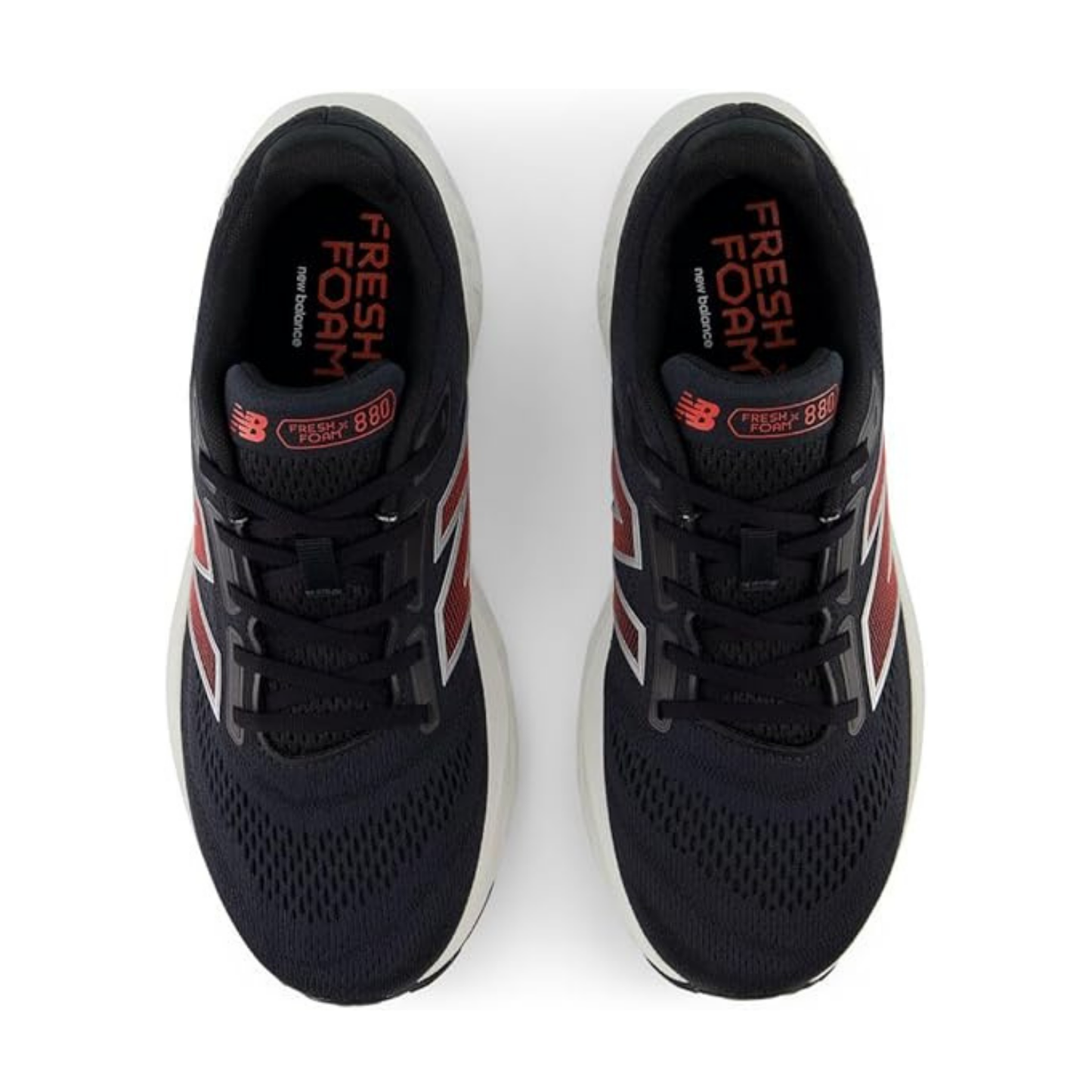 New Balance Men's 880 v14 (2E) Black / Silver Metallic / Neo Flame - shoeguru-au