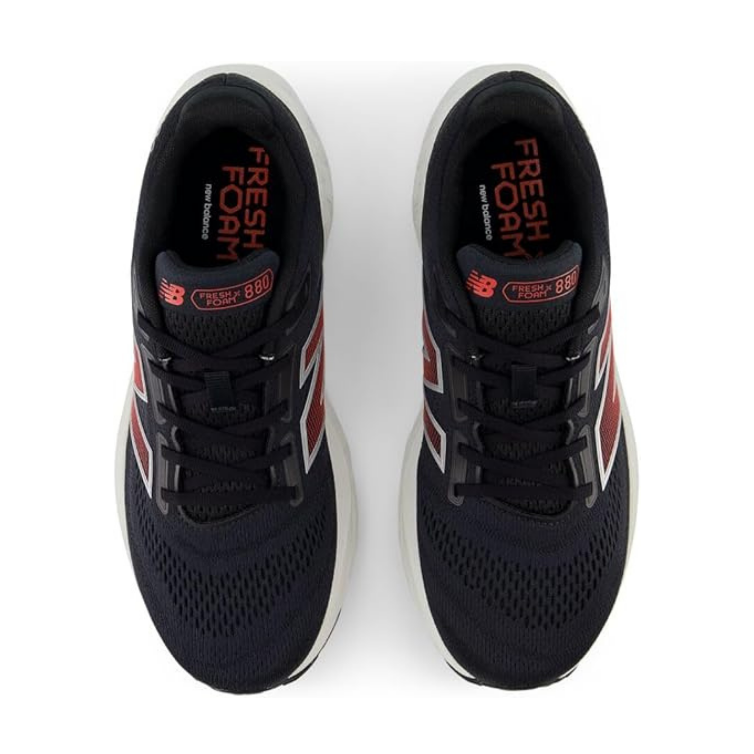 New Balance Men's 880 v14 (2E) Black / Silver Metallic / Neo Flame - shoeguru-au