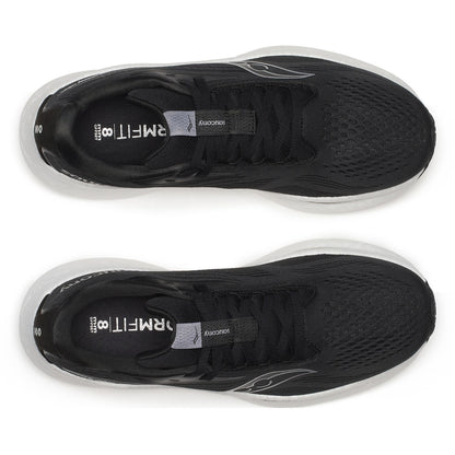 Saucony Women's Ride 18 (D) Black / White - shoeguru-au