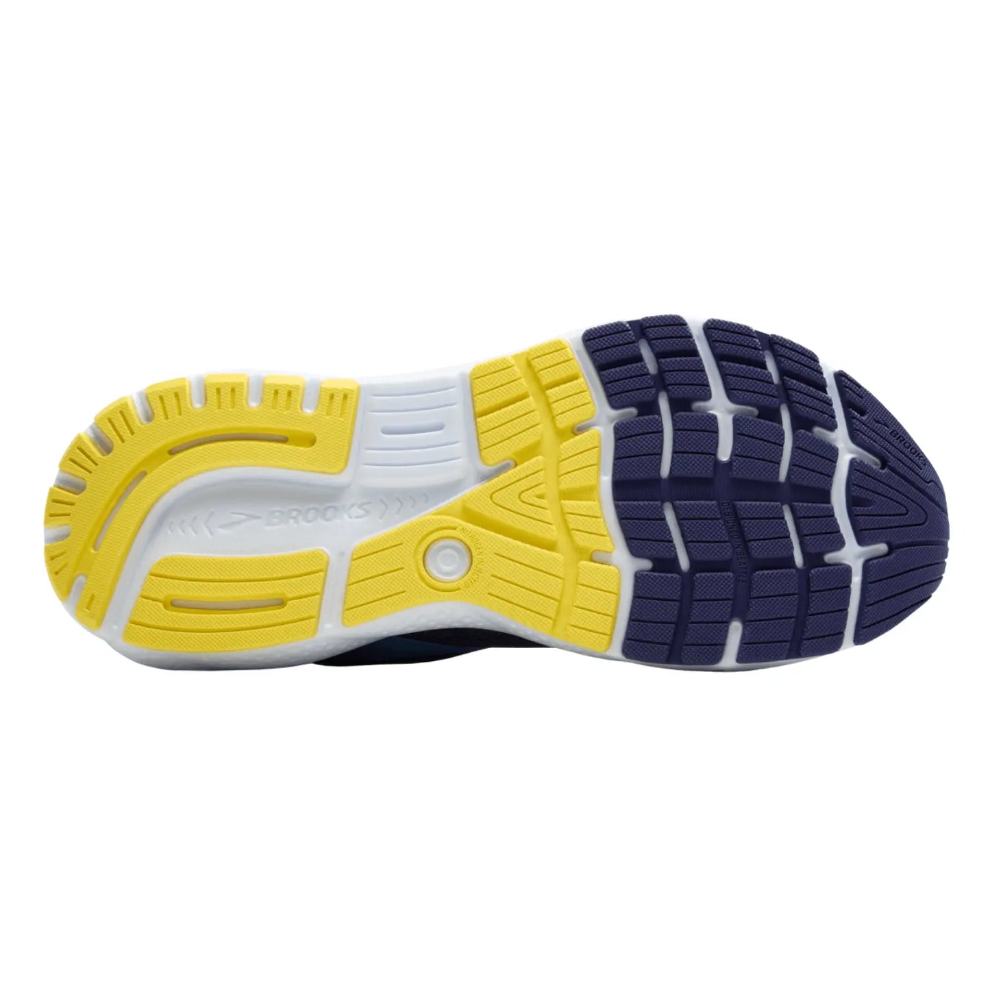 Brooks Men's Ghost 16 (D) Blue / Bonnie Blue / Yellow - shoeguru-au