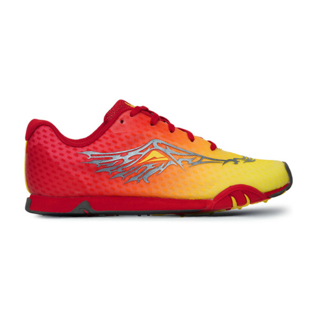 Ascent Phoenix Junior Red Fire Little Athletics style running shoe - shoeguru-au