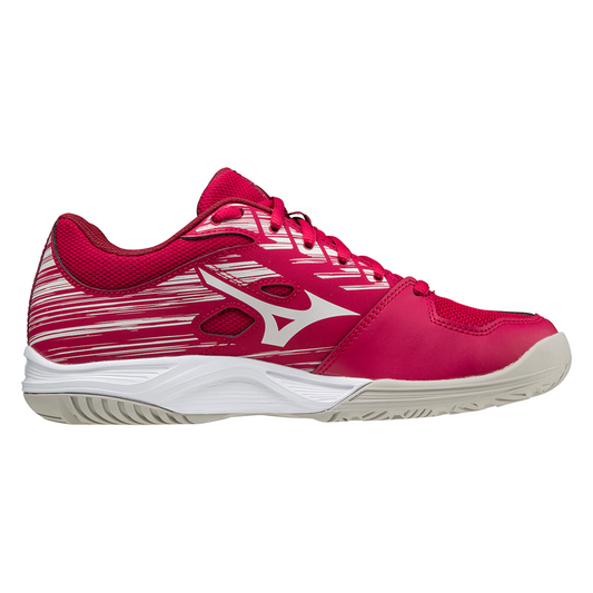Kids Stealth Star Jr Netball P.Red/White Sand/B.Red - shoeguru-au