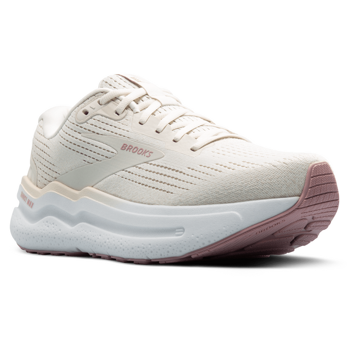 Brooks Women’s Ghost Max 2 (D) Coconut Milk / Grey / Zephyr — Coconut Milk / Grey / Zephyr