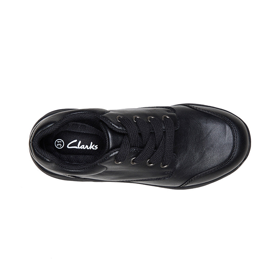 Clarks Alert Scuff Resistant Toe (E+) Black - shoeguru-au