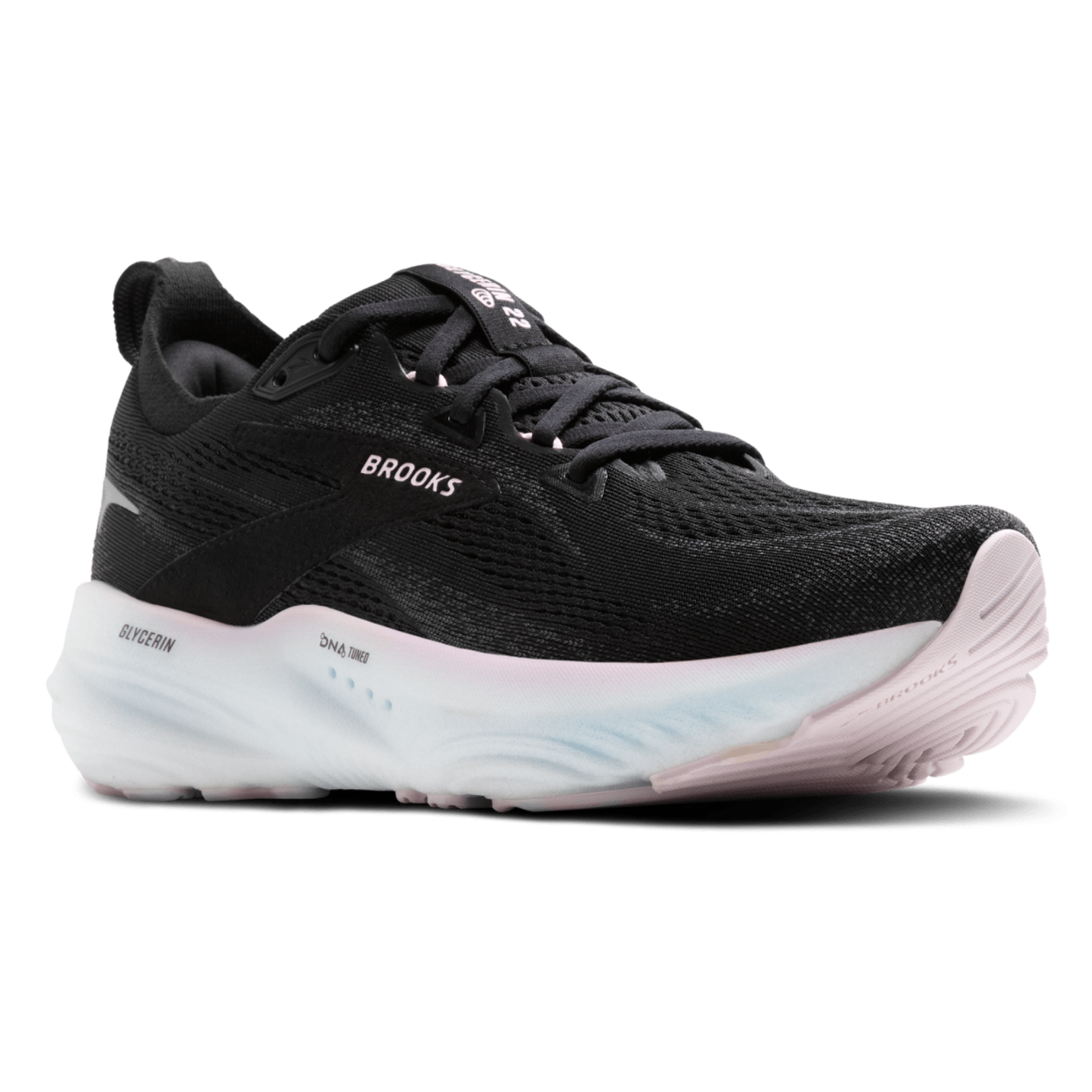 Brooks Women's Glycerin 22 (B) Black / Orchid Ice / White - shoeguru-au