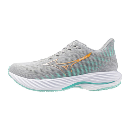 Mizuno Women's Wave Rider 28 (B) Harbour Mist / White / Aruba Blue - shoeguru-au