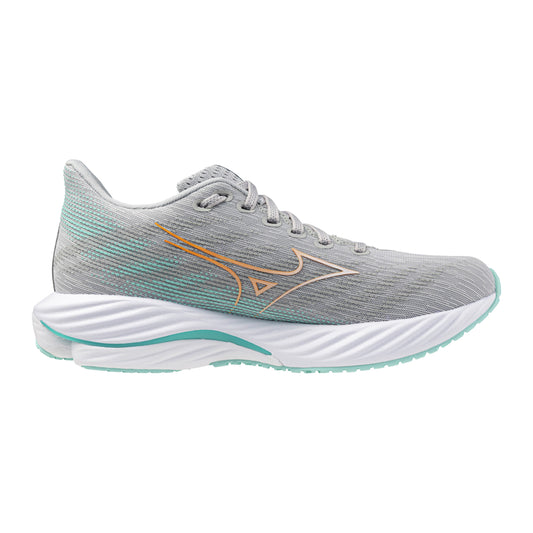 Mizuno Women's Wave Rider 28 (B) Harbour Mist / White / Aruba Blue - shoeguru-au