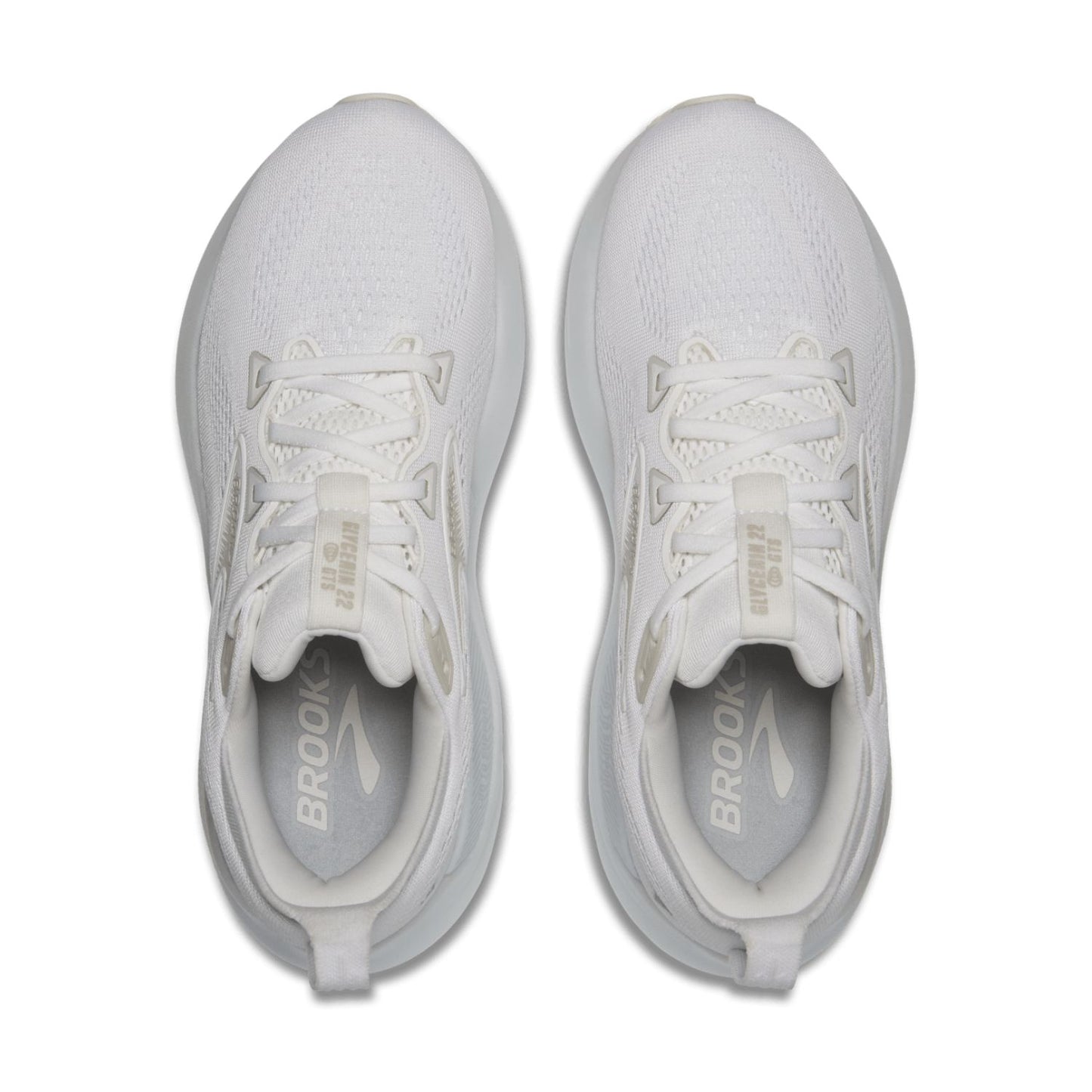 Brooks Women's Glycerin GTS 22 (D) White / White / Grey - shoeguru-au