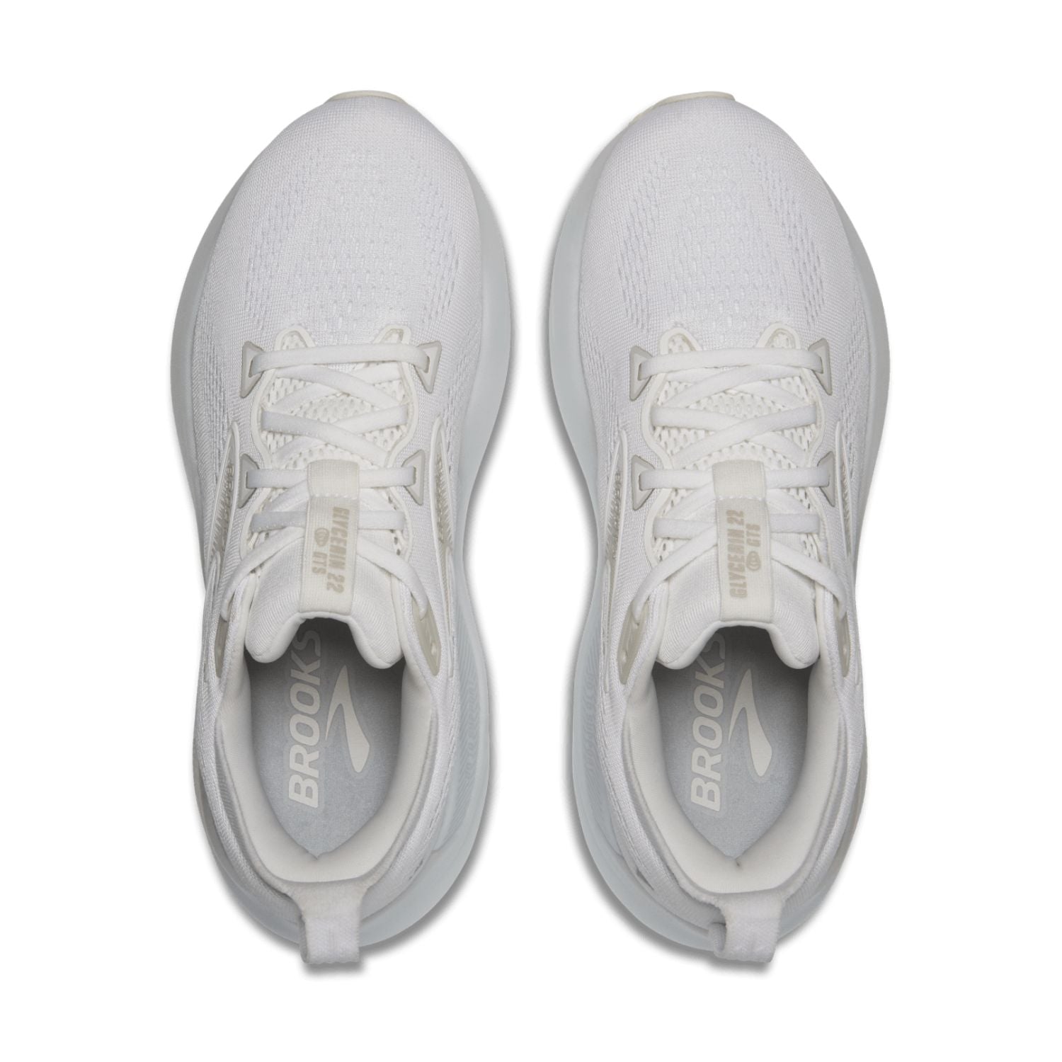 Brooks Women's Glycerin GTS 22 (D) White / White / Grey - shoeguru-au