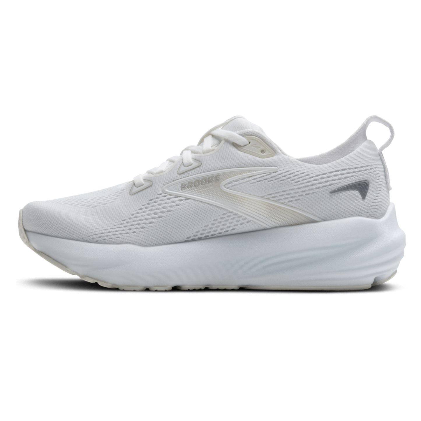 Brooks Women's Glycerin 22 (B) White / White / Grey - shoeguru-au