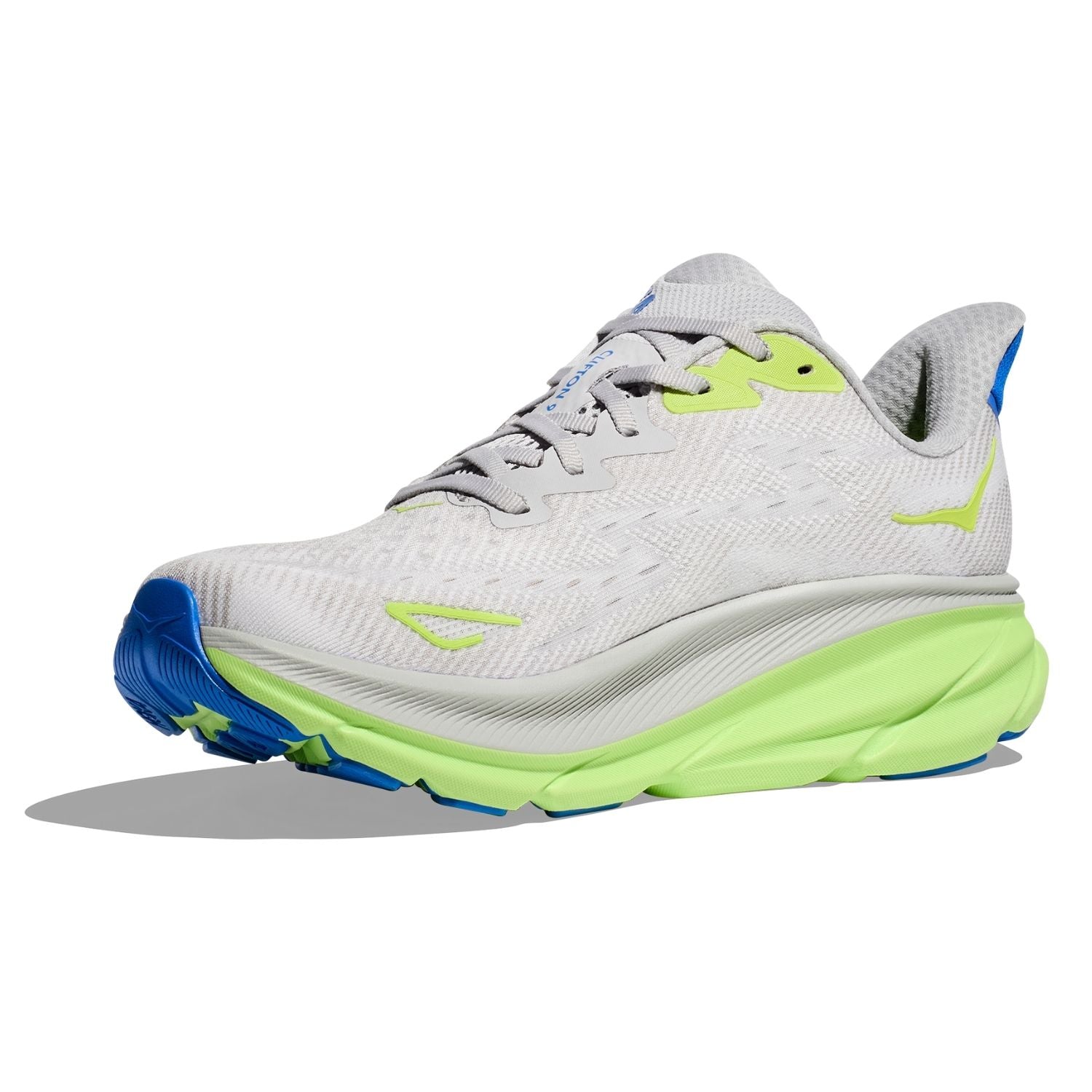 Hoka Men's Clifton 9 (D) Stardust / Electric Cobalt - shoeguru-au