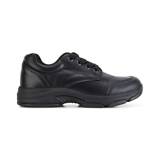 Clarks Alert Scuff Resistant Toe (E+) Black - shoeguru-au