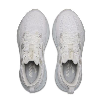 Brooks Women's Glycerin 22 (B) White / White / Grey - shoeguru-au