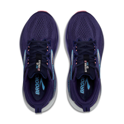 Brooks Women's Glycerin GTS 22 (D) Blue Ribbon / Peacoat / Dianthus - shoeguru-au
