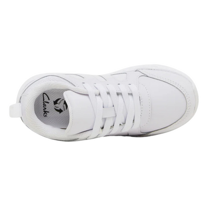 Clarks Noisy (E) White - shoeguru-au