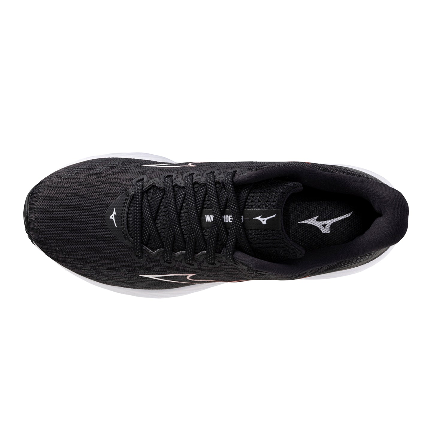 Mizuno Men's Wave Rider 28 (D) Black / White / Evening Primrose - shoeguru-au