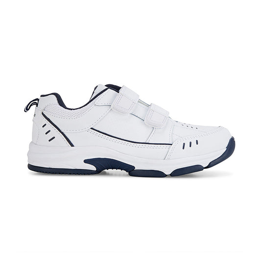 Clarks Advance (E+) White / Navy - shoeguru-au