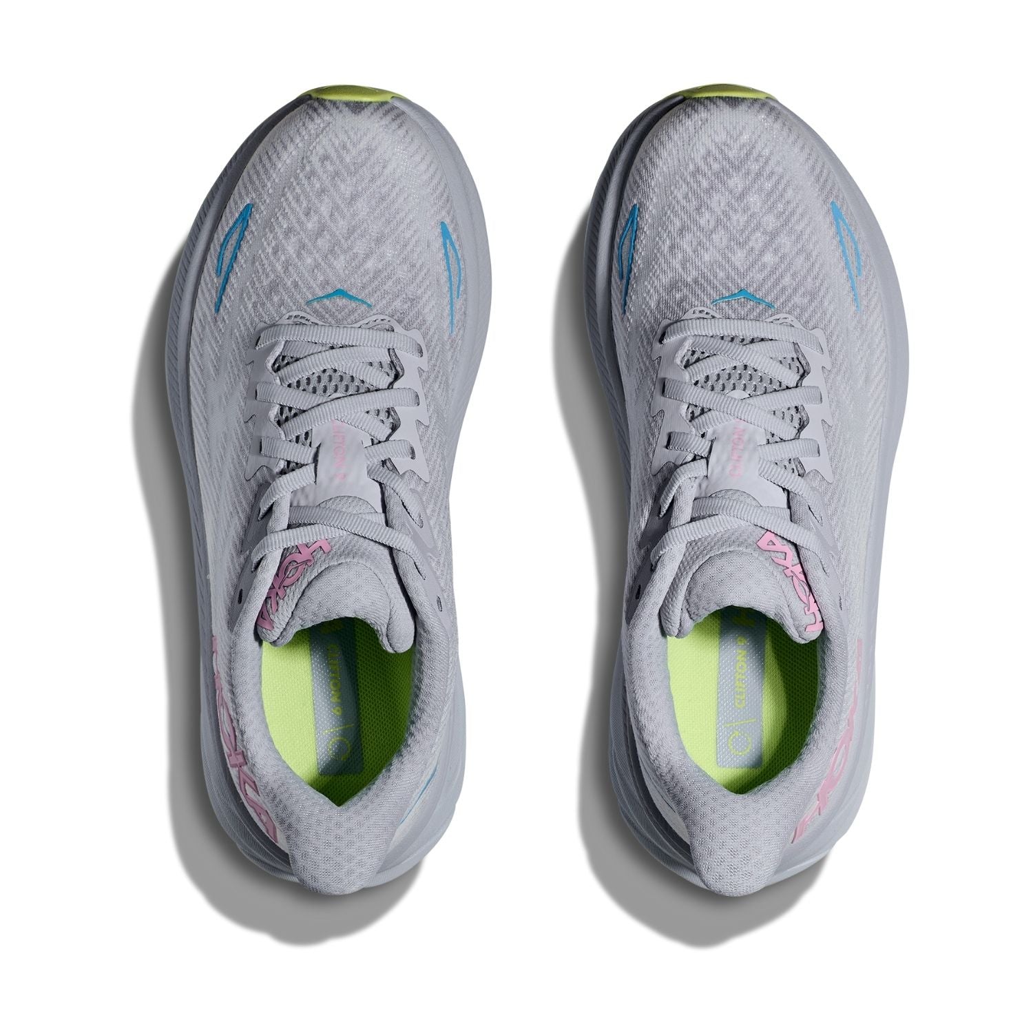 Hoka Women's Clifton 9 (D) Gull / Sea Ice - shoeguru-au