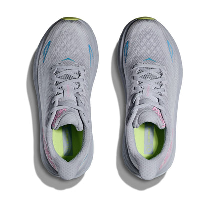 Hoka Women's Clifton 9 (D) Gull / Sea Ice - shoeguru-au