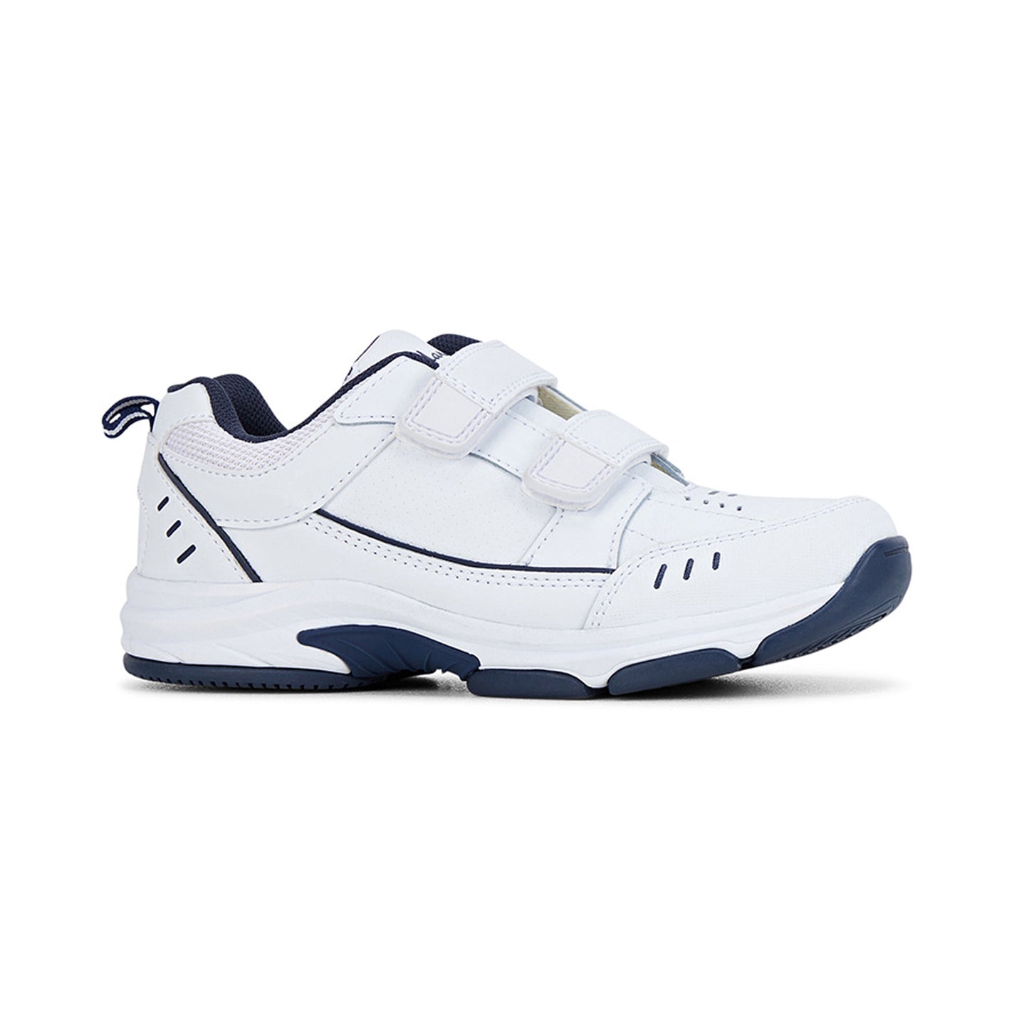 Clarks Advance (E+) White / Navy - shoeguru-au