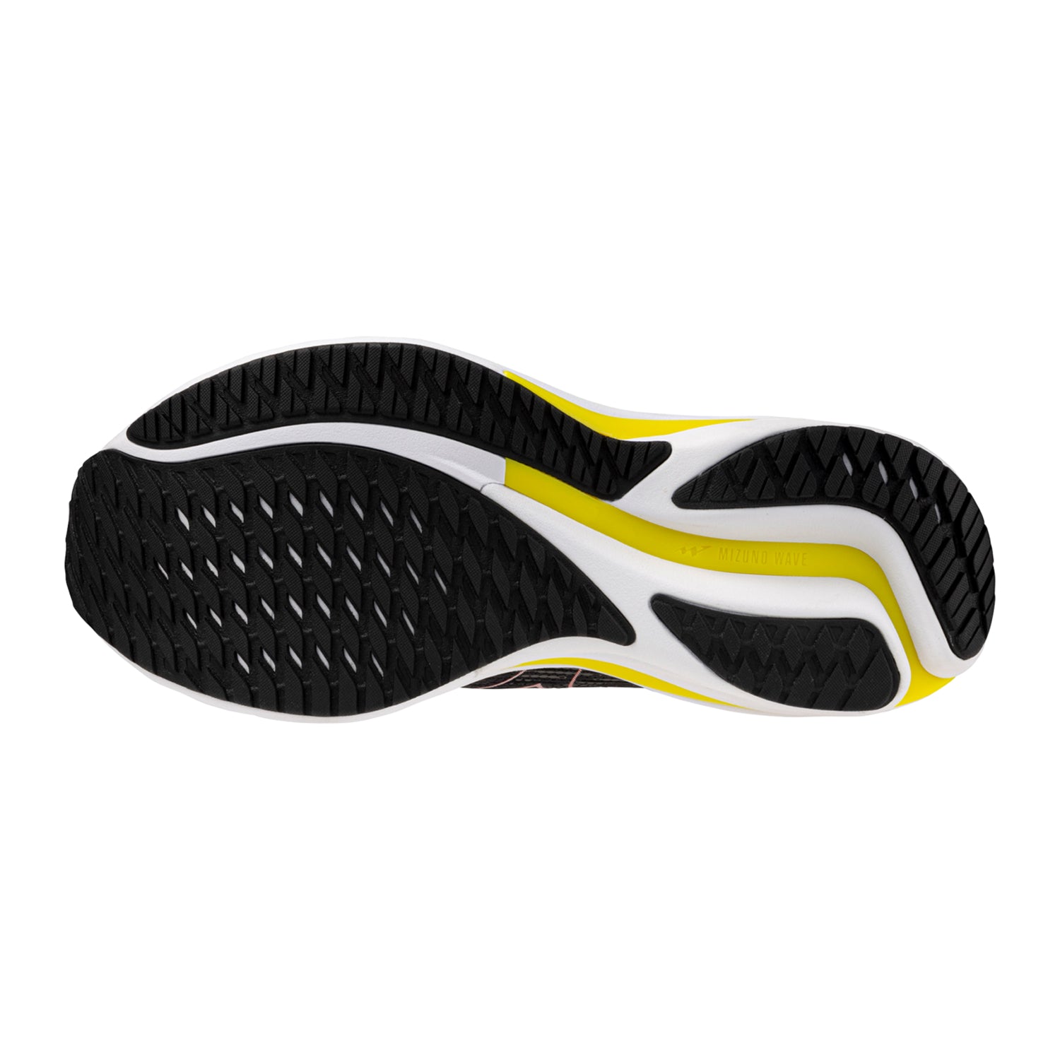 Mizuno Men's Wave Rider 28 (D) Black / White / Evening Primrose - shoeguru-au
