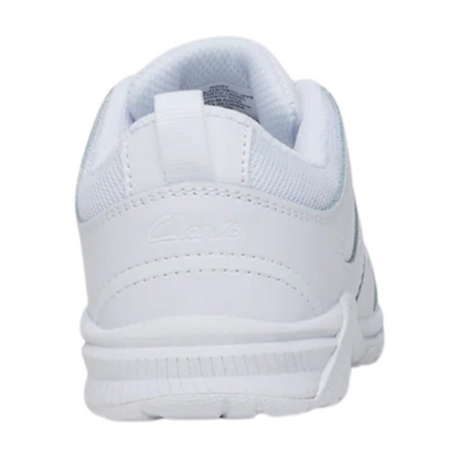 Clarks Noisy (E) White - shoeguru-au