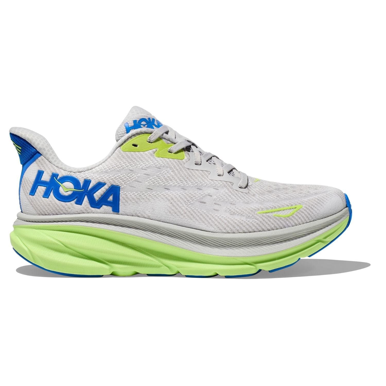 Hoka Men's Clifton 9 (D) Stardust / Electric Cobalt - shoeguru-au