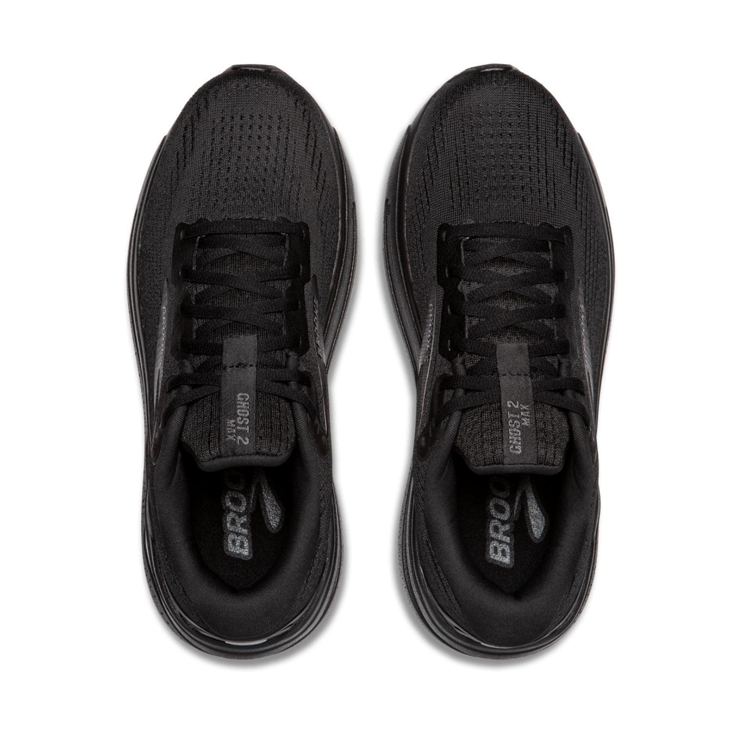 Brooks Women’s Ghost Max 2 (2E) Black / Black / Ebony - shoeguru-au