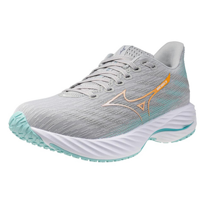 Mizuno Women's Wave Rider 28 (B) Harbour Mist / White / Aruba Blue - shoeguru-au
