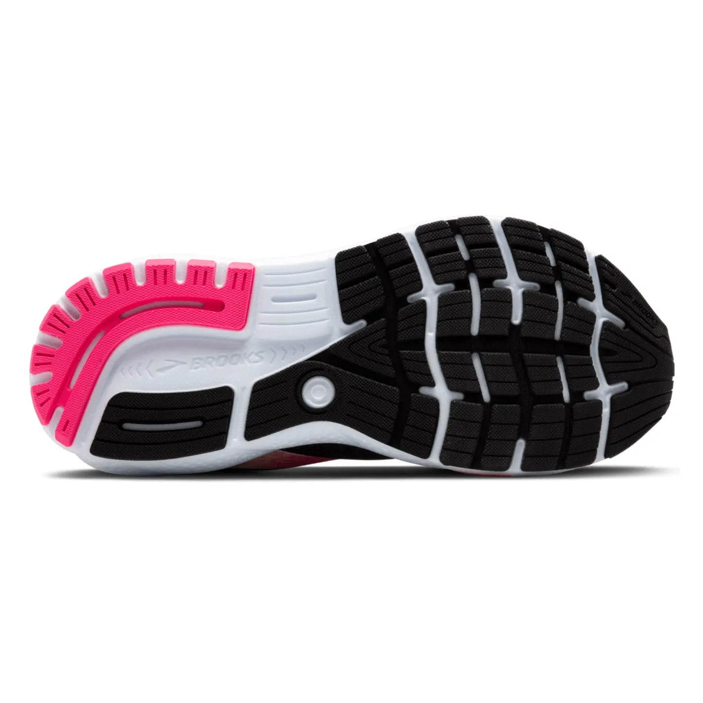 Brooks Women's Ghost 16 (D) Black / Pink / Yellow - shoeguru-au